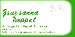 zsuzsanna wappel business card